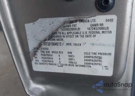 2002 Chevrolet Silverado 1500 Ls from USA, damaged, VIN 2GCEC19T321364517